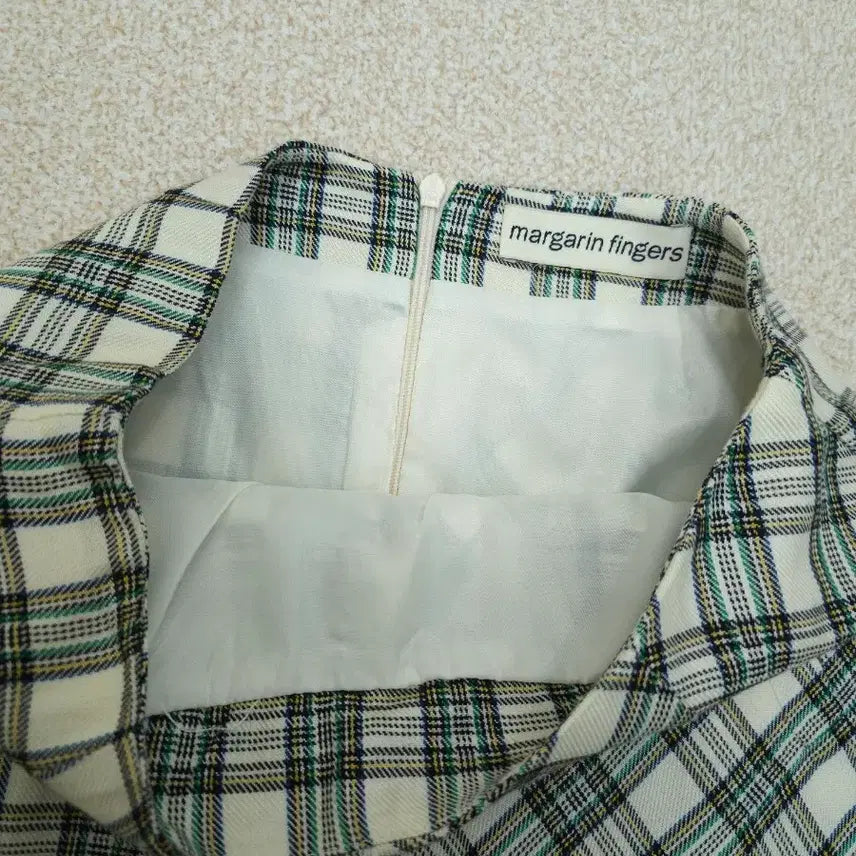 [BUNJANG] Margarine Fingers Slit Check Midi Skirt / (S)마가린핑거스 여성 스커트 슬릿 체크 미디 빈티지 F11W2173