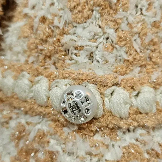 [BUNJANG] Chanel 23s Tweed Jacket Beige/White 34 / 샤넬 23s 트위드 자켓 베이지/화이트 34