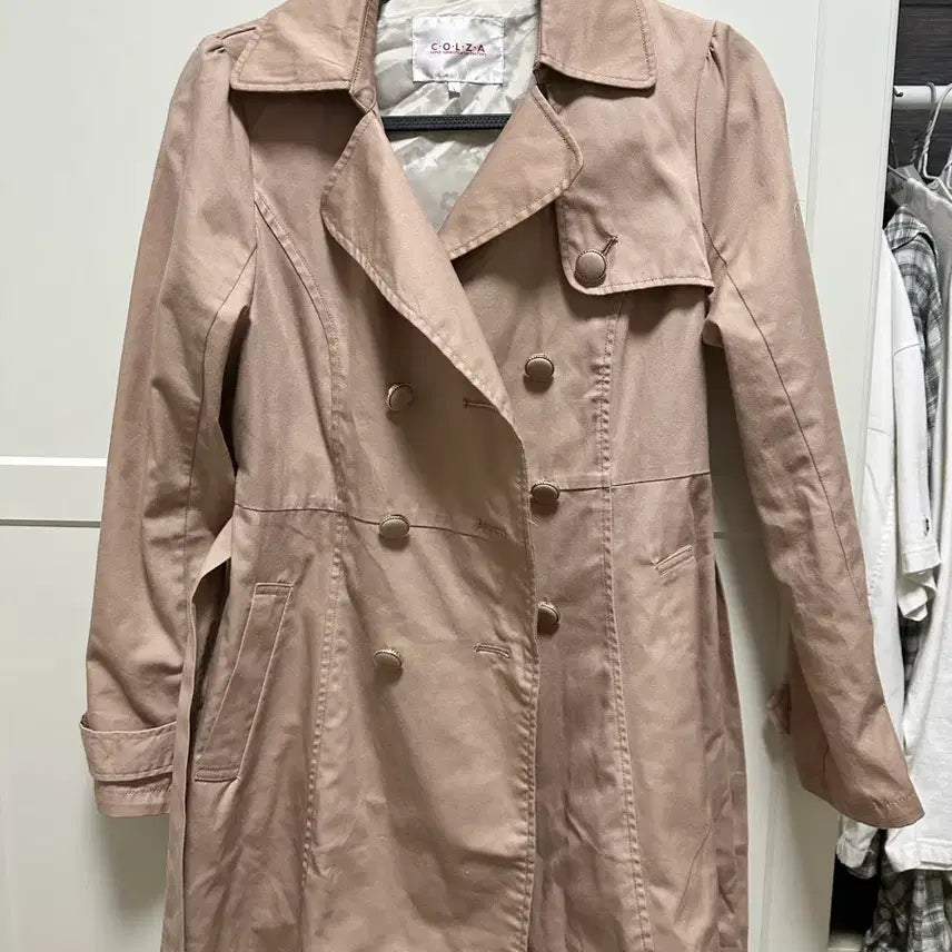 [BUNJANG] Colza Pink Trench Coat / colza 콜자 핑크 트렌치 코트 스나계 일본 빈티지 grl 히메갸루