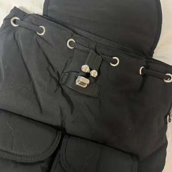 [BUNJANG] Oh! The Padding Backpack (Black) / 오브히 패디드 백팩 블랙 컬러 새상품