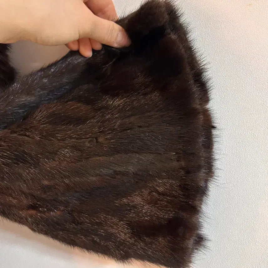 [BUNJANG] Resume Mink Jacket Dark Brown - Size 77 / <밍크>레쥬메 밍크 자켓 다크 브라운-77사이즈