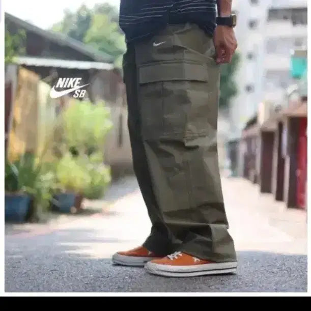 [BUNJANG] Nike SB Kearny Cargo Pants Olive Black / 나이키 SB 커니 카고 팬츠 올리브30,  블랙 32