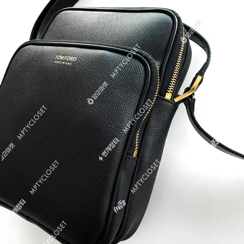 [BUNJANG] Tom Ford Berkeley Leather Messenger Bag Black / 톰포드 버클리 레더 메신저백 블랙