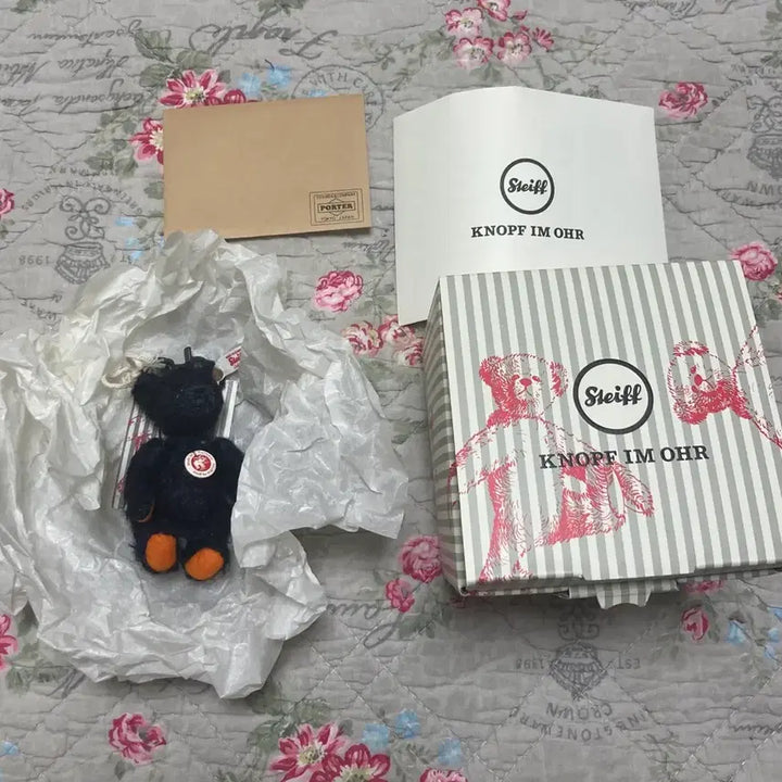 [BUNJANG] Yoshida Porter Steiff Teddy Bear IRON BLUE / 요시다 포터 슈타이프 Steiff 테디베어 IRON BLUE ver.