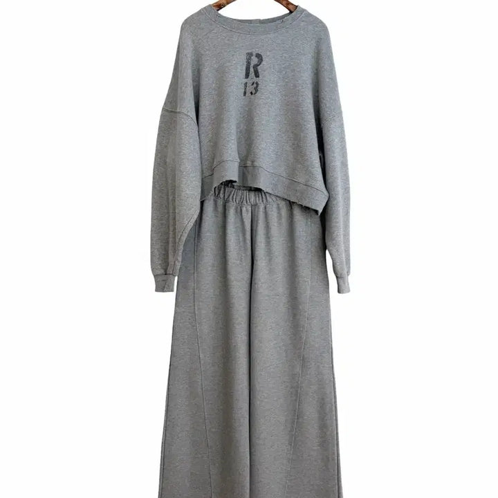 [BUNJANG] Semi Bootcut Jersey Banded Pants - Gray / 교신안함)세미부츠컷 쭈리 밴딩 팬츠-그레이