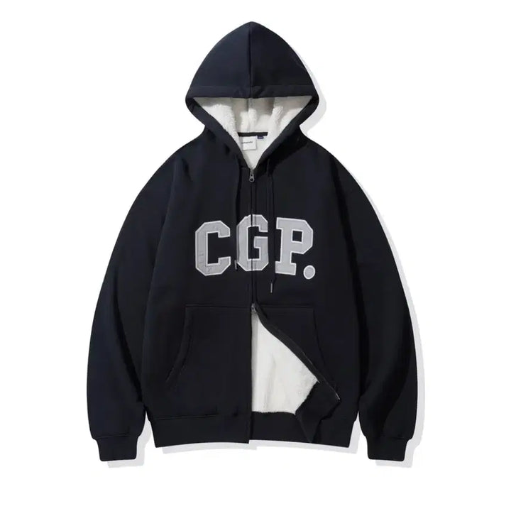 [BUNJANG] CGP 아치 로고 보아 후드집업L / CGP 아치 로고 보아 후드집업L