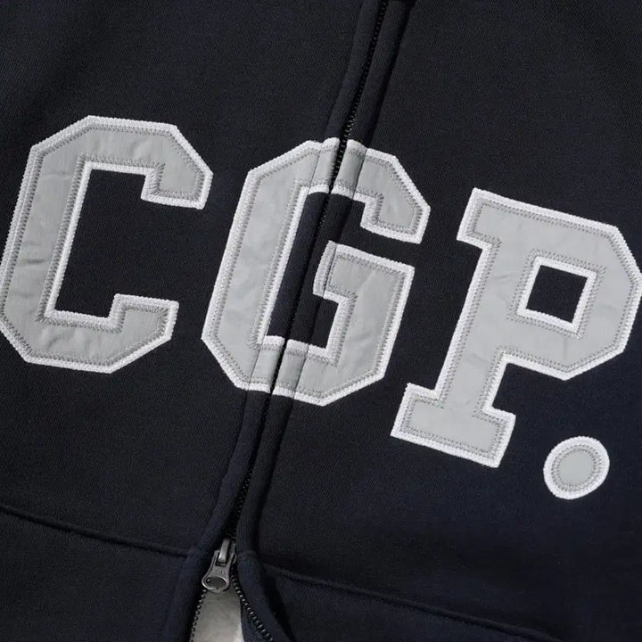 [BUNJANG] CGP 아치 로고 보아 후드집업L / CGP 아치 로고 보아 후드집업L