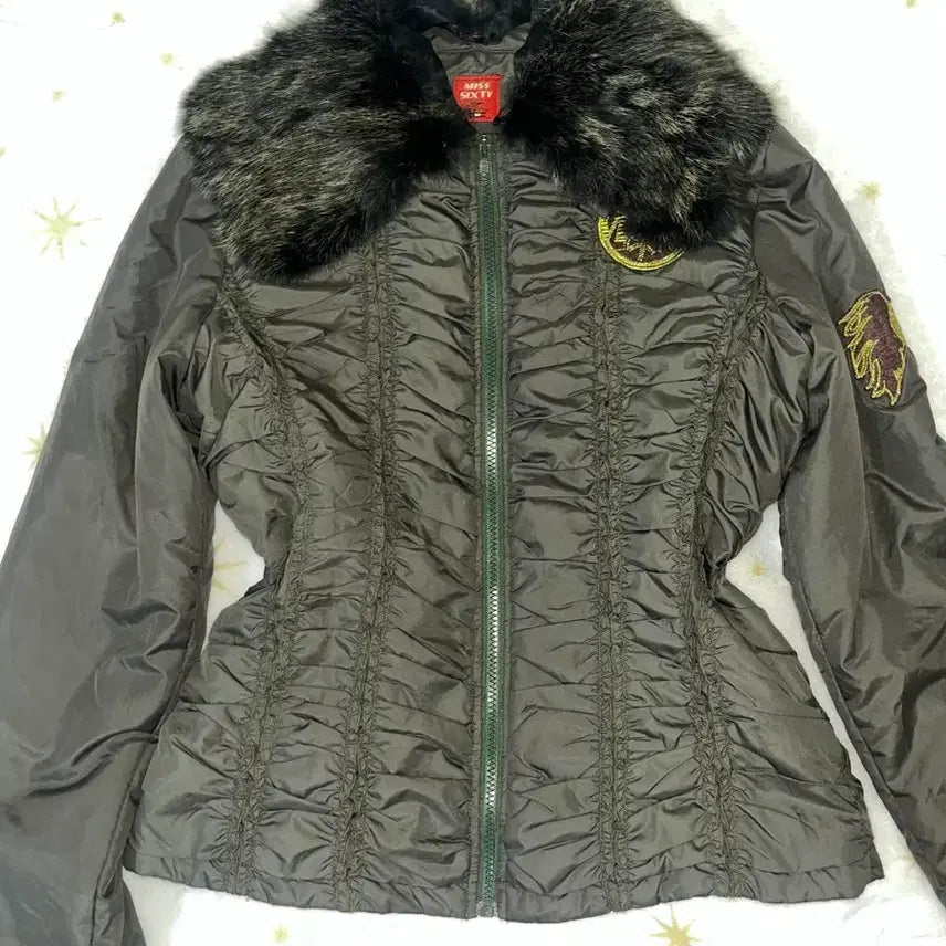 [BUNJANG] Vintage Fur Padded Jacket / 빈티지 퍼 패딩 갸루