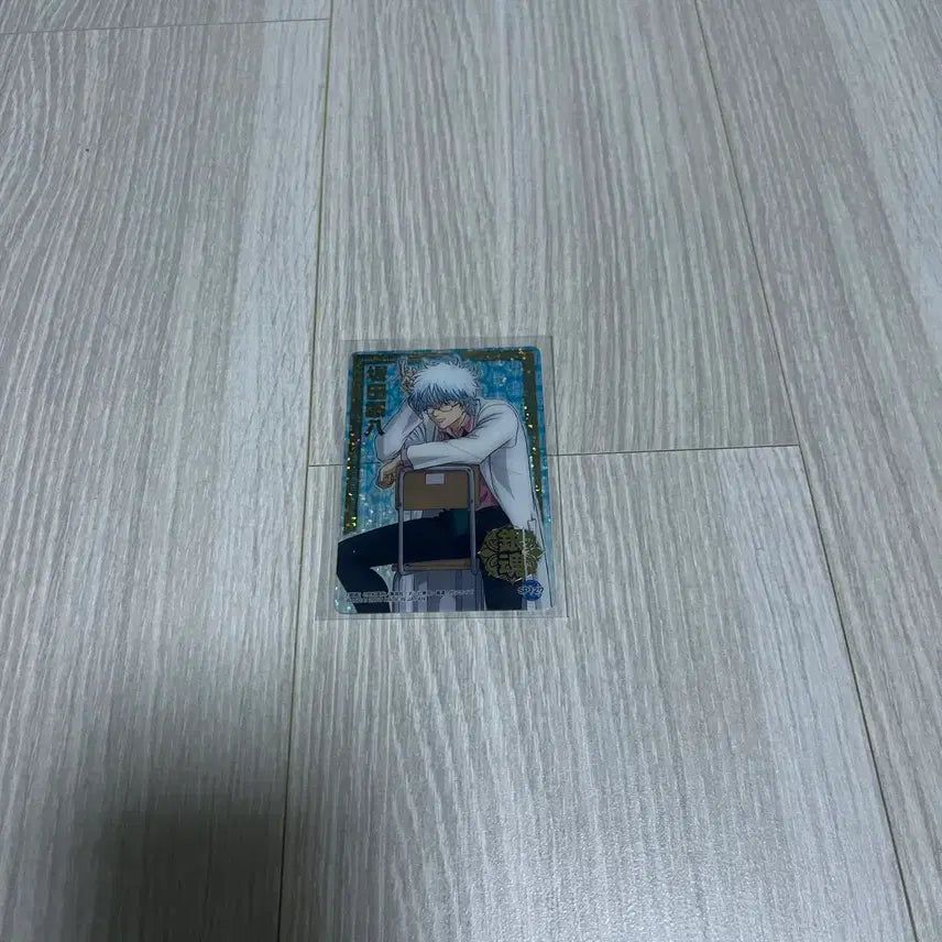 [BUNJANG] Gintama Gintoki &amp; Ginpachi Gold Foil Clear Card / 은혼 긴토키 삼젯 긴파치 금박 고전 클리어 카드