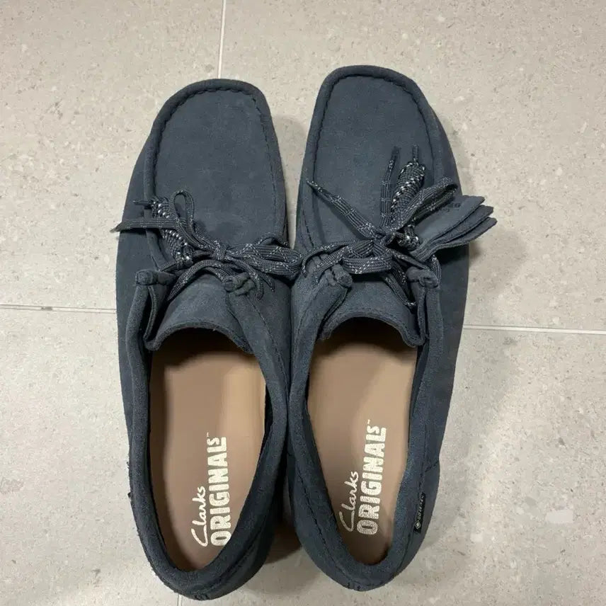 [BUNJANG] Clarks Gore-Tex Blue Gray 280 / 클락스 고어텍스 블루 그레이 280