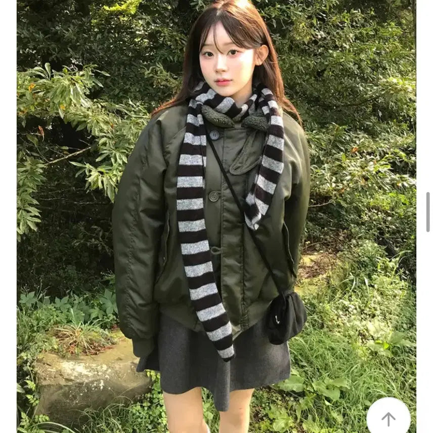 [BUNJANG] Bren Dumble Collar Aviation Jumper / 미니포에 브렌 항공 점퍼 덤블 카라 항공점퍼