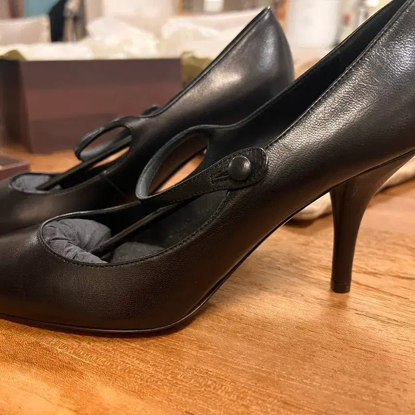 [BUNJANG] Bottega Veneta Black Mary Jane Heels 36.5 / 보테가 베네타 블랙 메리제인 힐 36.5
