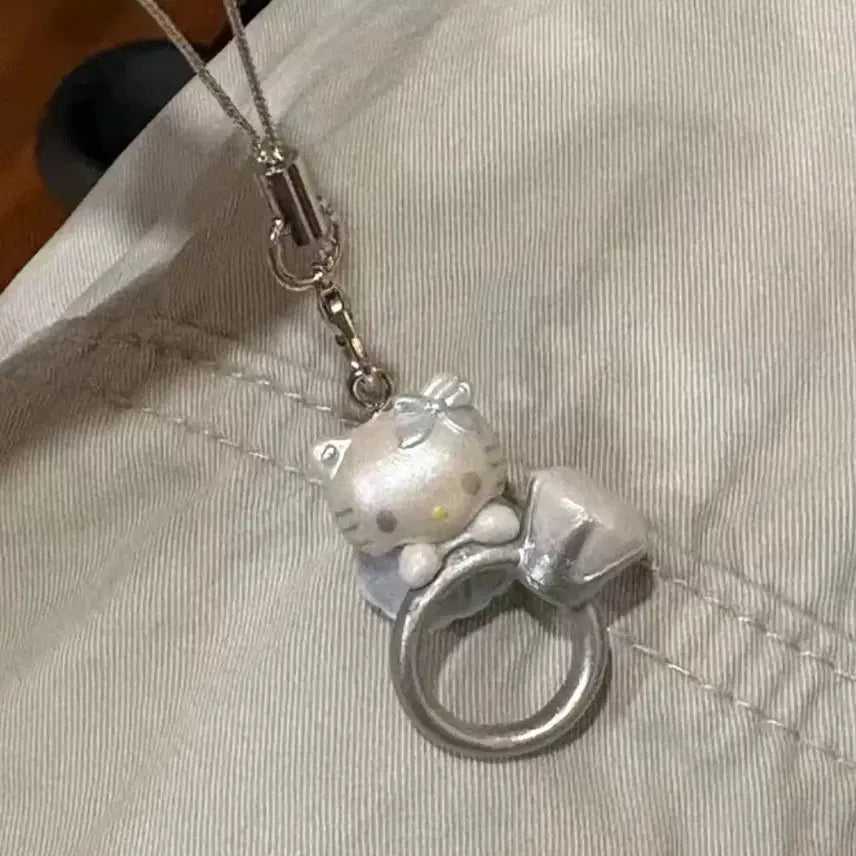 [BUNJANG] Hello Kitty Ring Phone Strap / [새상품/바로발송] 헬로키티 반지 핸드폰줄