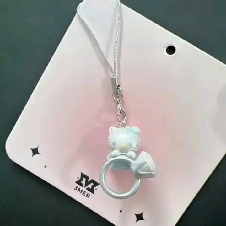 [BUNJANG] Hello Kitty Ring Phone Strap / [새상품/바로발송] 헬로키티 반지 핸드폰줄
