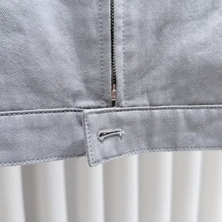 [BUNJANG] Prada Triangle Logo Gray Blouson Jacket / ( S+ / M ) 프라다 삼각로고 신형 그레이 블루종 자켓