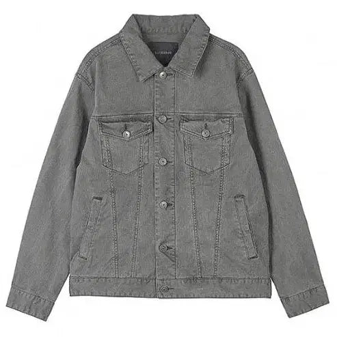 [BUNJANG] Buckaroo Garment Dyed Washing Trucker Jacket Gray XL / 버커루 가먼트다잉 워싱 트러커 자켓 그레이 XL