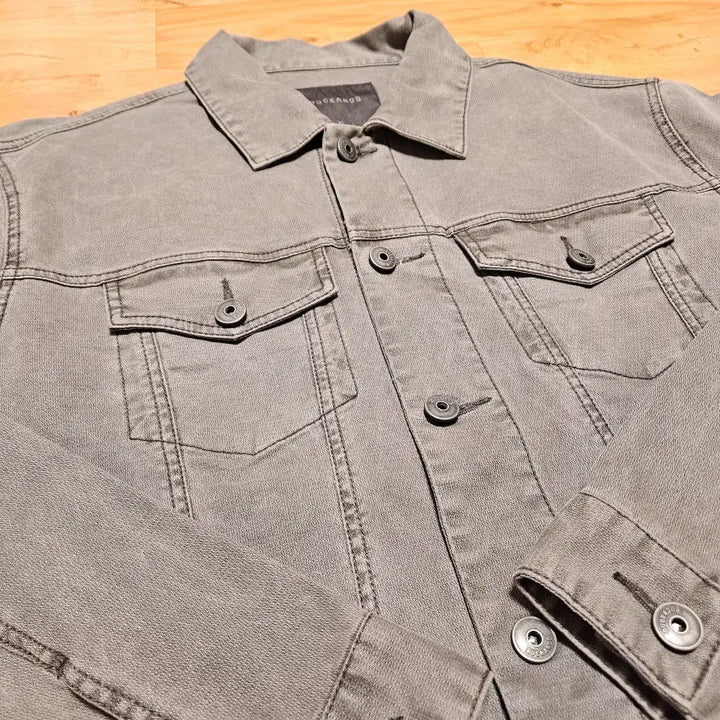 [BUNJANG] Buckaroo Garment Dyed Washing Trucker Jacket Gray XL / 버커루 가먼트다잉 워싱 트러커 자켓 그레이 XL
