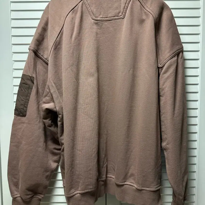 [BUNJANG] Juun.J Shoulder Patch Sweatshirt Brown M / 준지 어깨 덧방 맨투맨 브라운 M