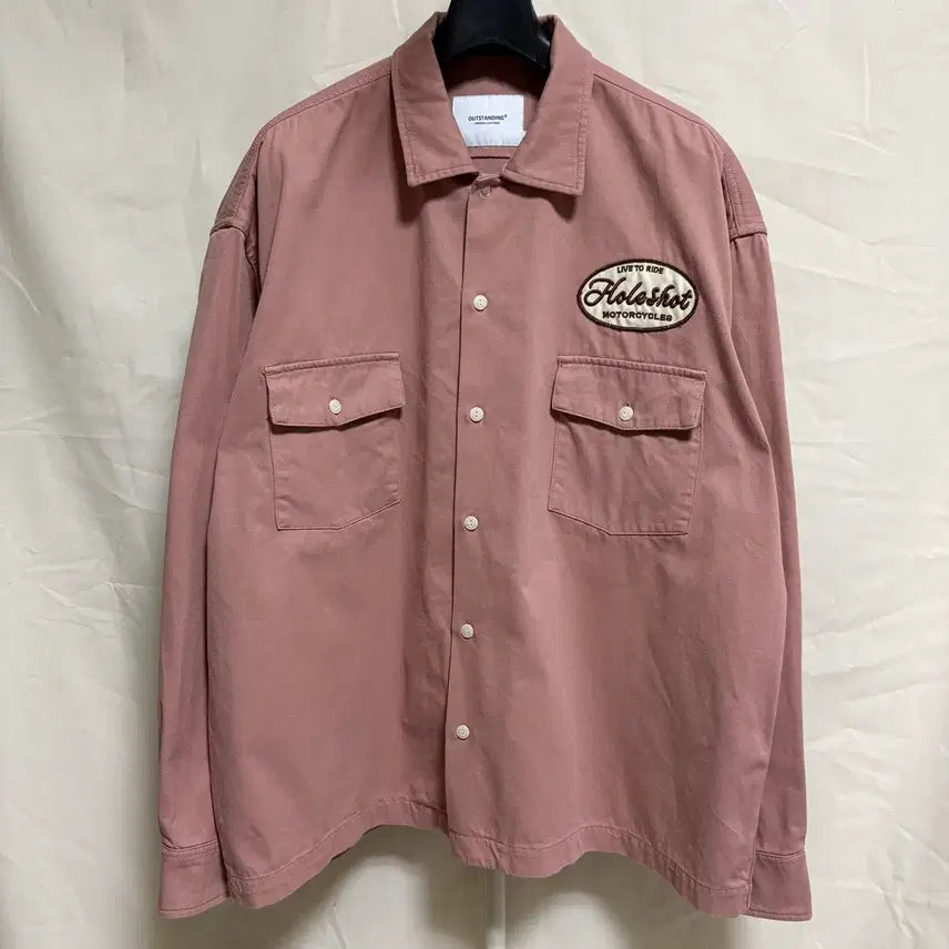 [BUNJANG] Outstanding Mechanic Work Shirt - Coral, M / 아웃스탠딩 메카닉 워크셔츠 / 코랄, M(2)