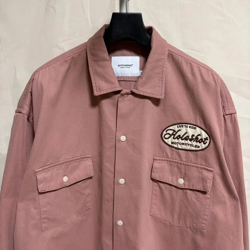 [BUNJANG] Outstanding Mechanic Work Shirt - Coral, M / 아웃스탠딩 메카닉 워크셔츠 / 코랄, M(2)