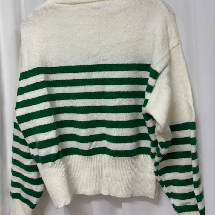 [BUNJANG] Green Stripe Knit Top / [새상품] 그린 스트라이프 니트