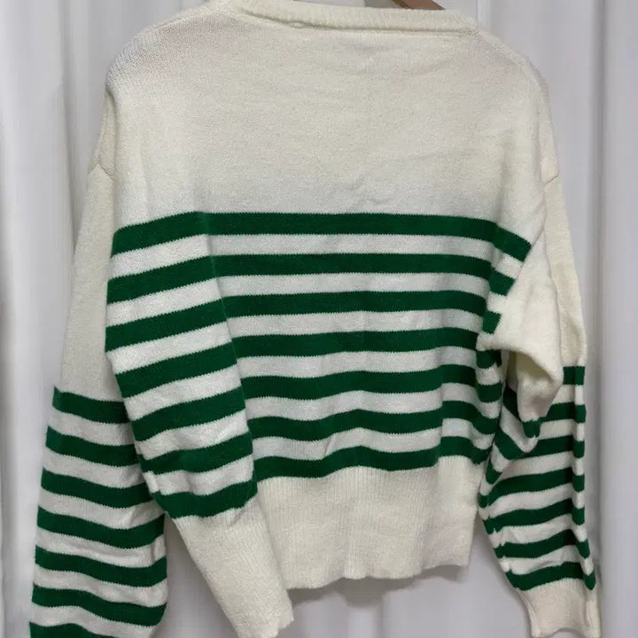 [BUNJANG] Green Stripe Knit Top / [새상품] 그린 스트라이프 니트
