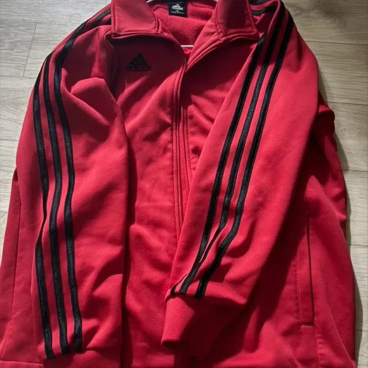 [BUNJANG] Adidas Red Training Jacket / 아디다스 레드 트레이닝 자켓 져지(last)