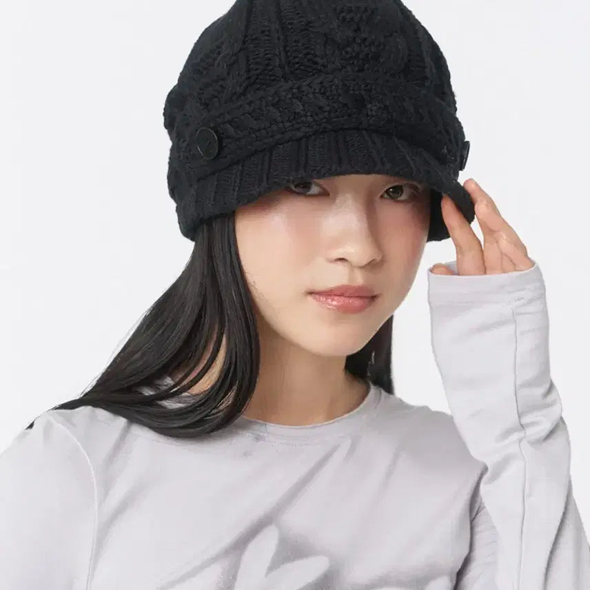 [BUNJANG] Miseki Seoul Cable Knit Bucket Hat / 미세키 서울 케이블 니트 모자 버킷햇