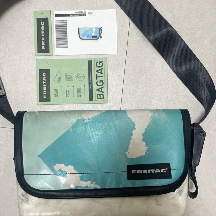 [BUNJANG] Freitag Hawaii Five-O Mint Messenger Bag / 프라이탁 하와이파이브오 하파오 민트
