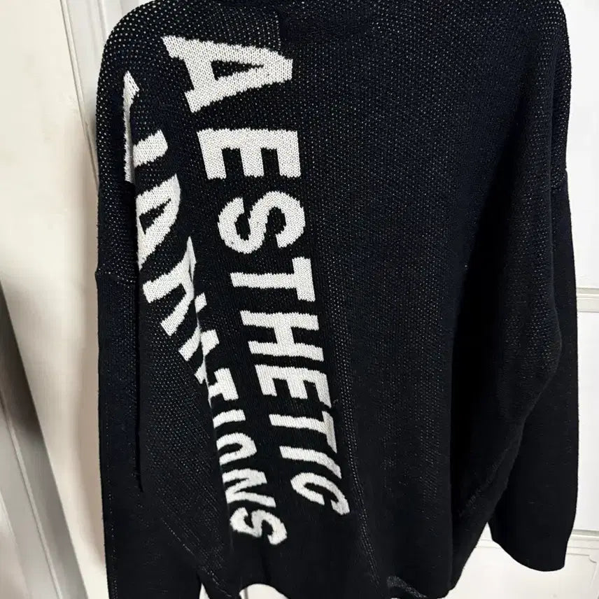 [BUNJANG] Studio Attention Black Knit Sweater / 스튜디오 어텐션 검정색 니트