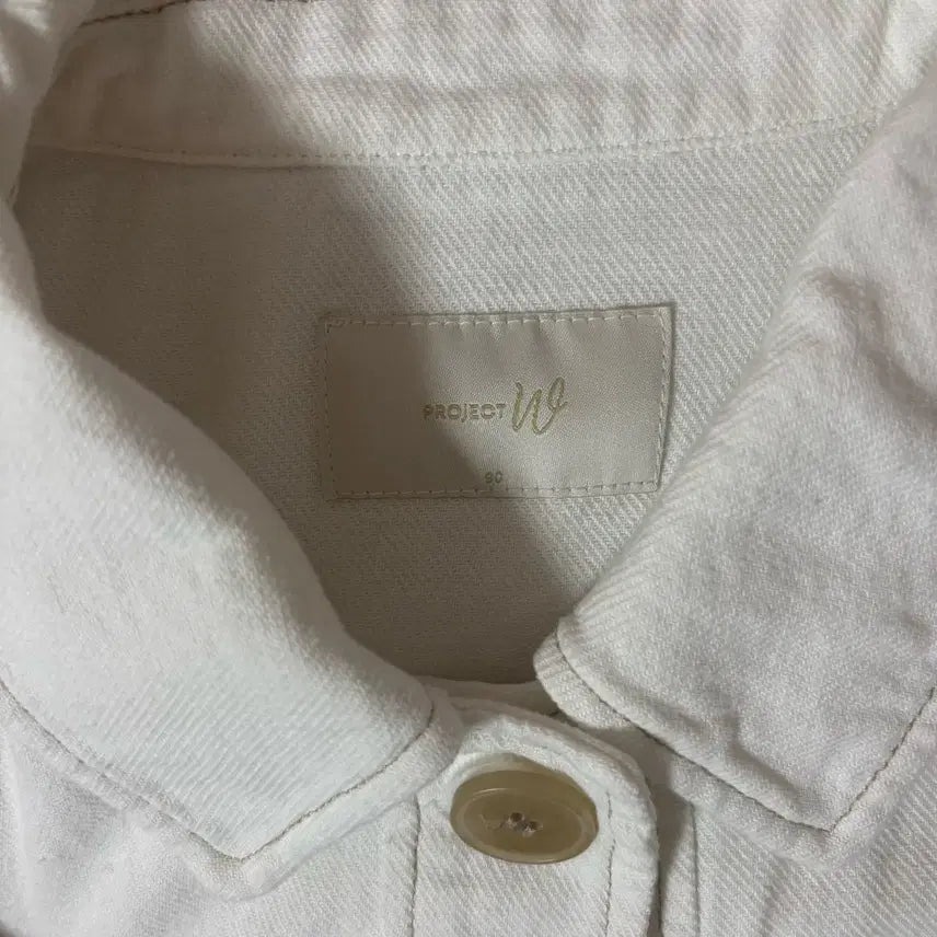 [BUNJANG] White Denim Jacket / 화이트 데님 자켓