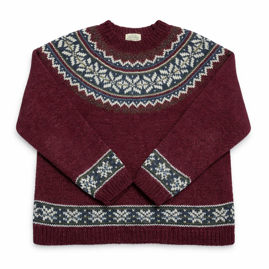 [BUNJANG] St. John's Bay Fair Isle Wool Knit Sweater / USA 90s 미국 빈티지 세인트 존스 베이 페어아일 울 니트 스웨터 L