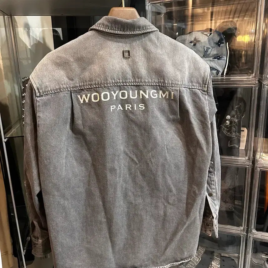[BUNJANG] Wooyoungmi Back Logo Denim Jacket / 우영미 백로고 데님 자켓