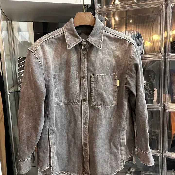 [BUNJANG] Wooyoungmi Back Logo Denim Jacket / 우영미 백로고 데님 자켓