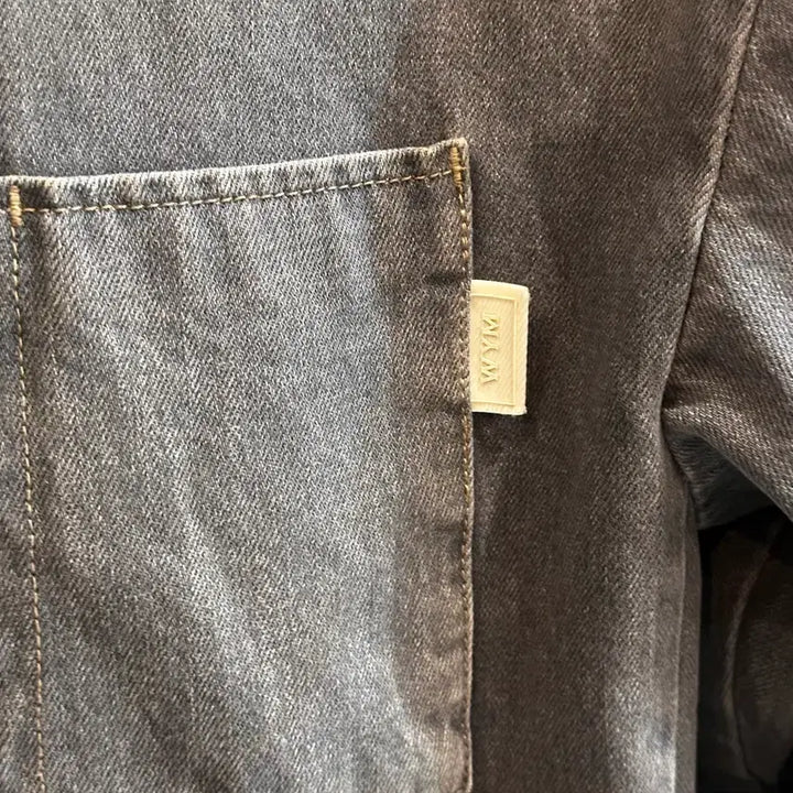 [BUNJANG] Wooyoungmi Back Logo Denim Jacket / 우영미 백로고 데님 자켓