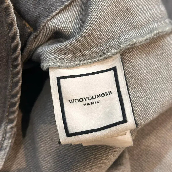 [BUNJANG] Wooyoungmi Back Logo Denim Jacket / 우영미 백로고 데님 자켓