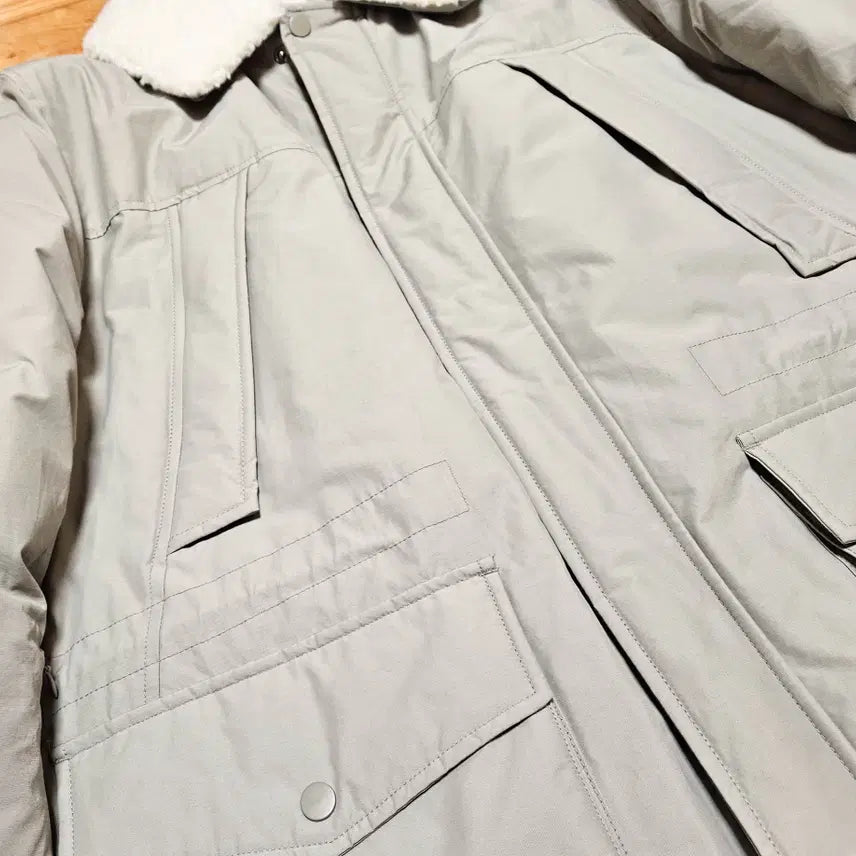[BUNJANG] TBJ Mid-Weight Field Down Jacket Light Khaki XL / TBJ  중경량 야상 다운 패딩 라이트 카키  XL
