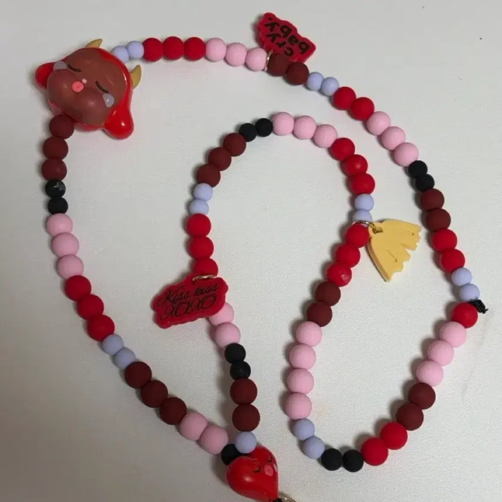 [BUNJANG] Popmart Crybaby Devil Phone Charm / [정품] 팝마트 크라이베이비 데빌버전 폰 참 (스트랩, 목걸이)