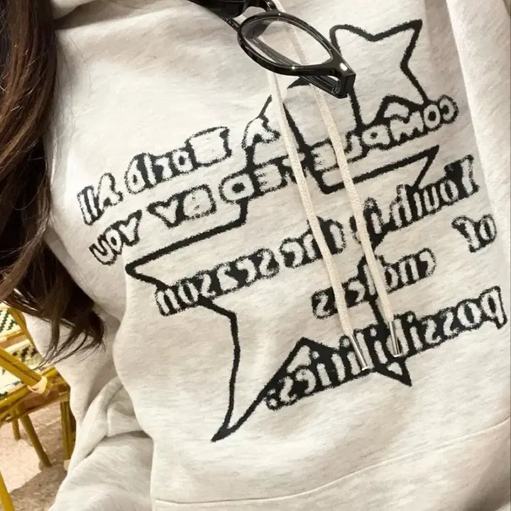 [BUNJANG] Aworldall Star Streamt Oversized Hoodie / !원가48300원/에이블리 어월드올 STAR STREAMT 오버핏 후드티