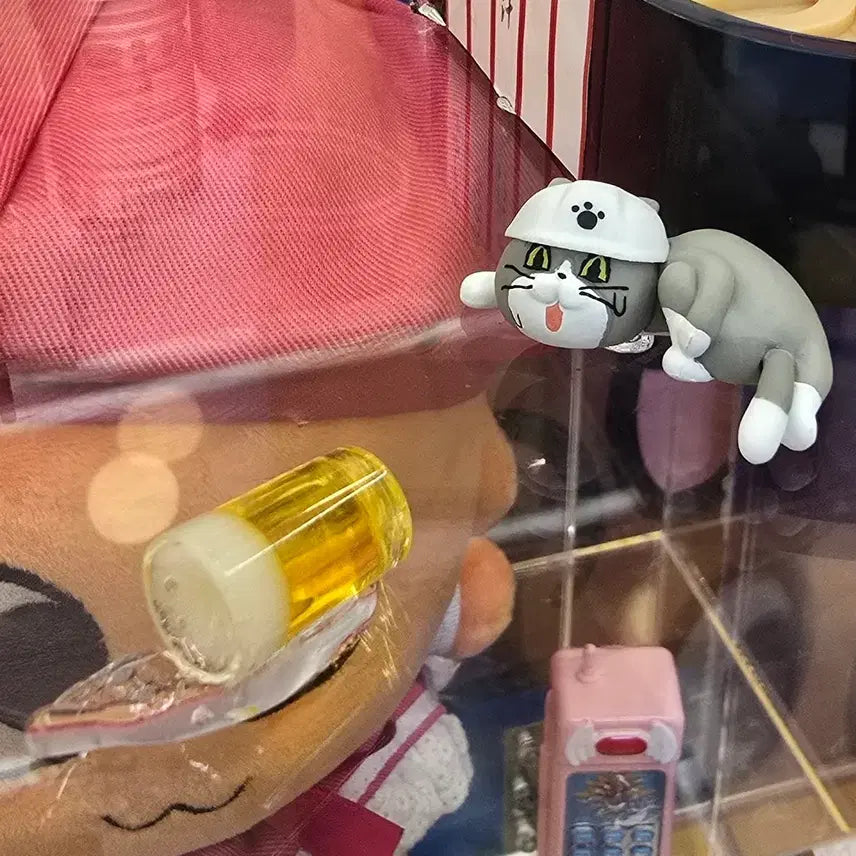 [BUNJANG] Shigotoneko Working Cat Noodle Stopper Figure Bundle / [시고토네코] 일하는 고양이 현장냥이 누들 스토퍼 가챠 2개