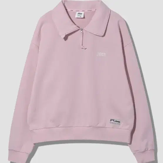 [BUNJANG] Jeep Essential Small Logo Half Zip Crop Sweatshirt / 원가58900원/무신사 지프Jeep 에센셜 스몰로고 하프집업 크롭 맨투맨