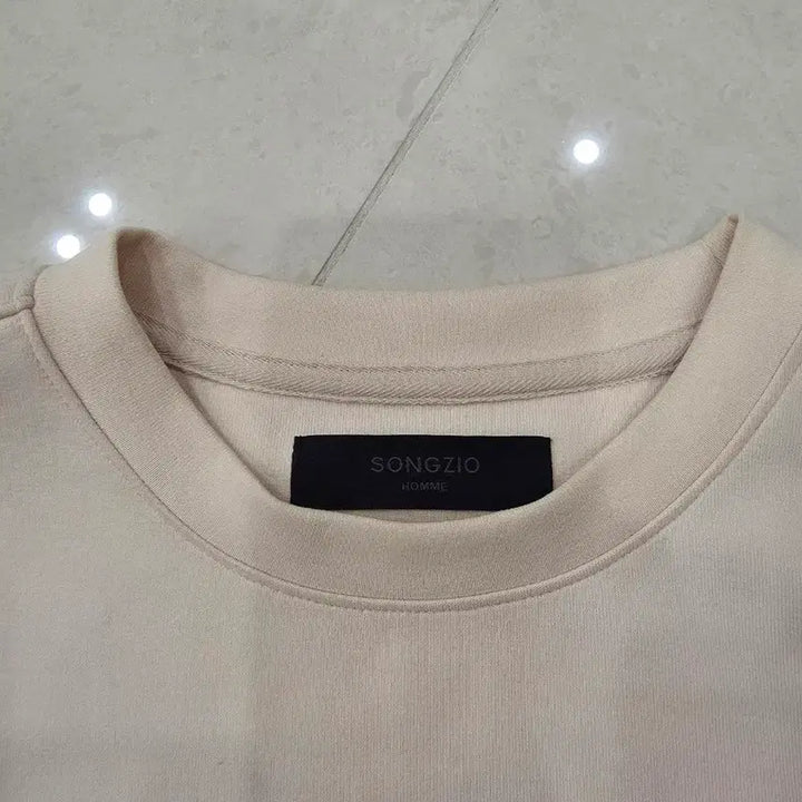 [BUNJANG] Songzio Homme Appearance Ivory Embroidered Sweatshirt / [95] 송지오옴므 APPEARANCE 맨투맨 티셔츠 아이보리