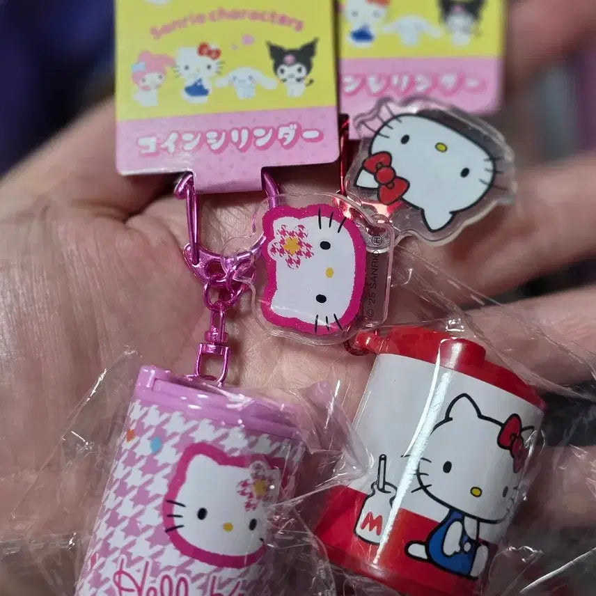 [BUNJANG] Kitty Coin Pouch Keyring Set / 키티 동전파우치 키링 2개세트