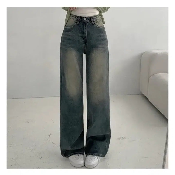 [BUNJANG] Wide Denim Jeans / 와이드 청바지 진청
