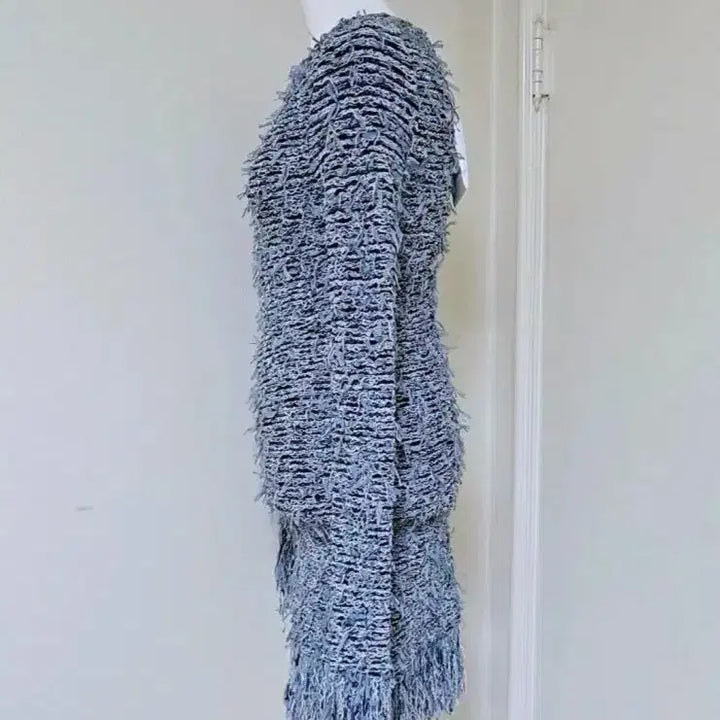 [BUNJANG] Balmain Tweed Knit Dress, Size 36 / 새상품/발망 [정품]/트위드 니트 원피스/36