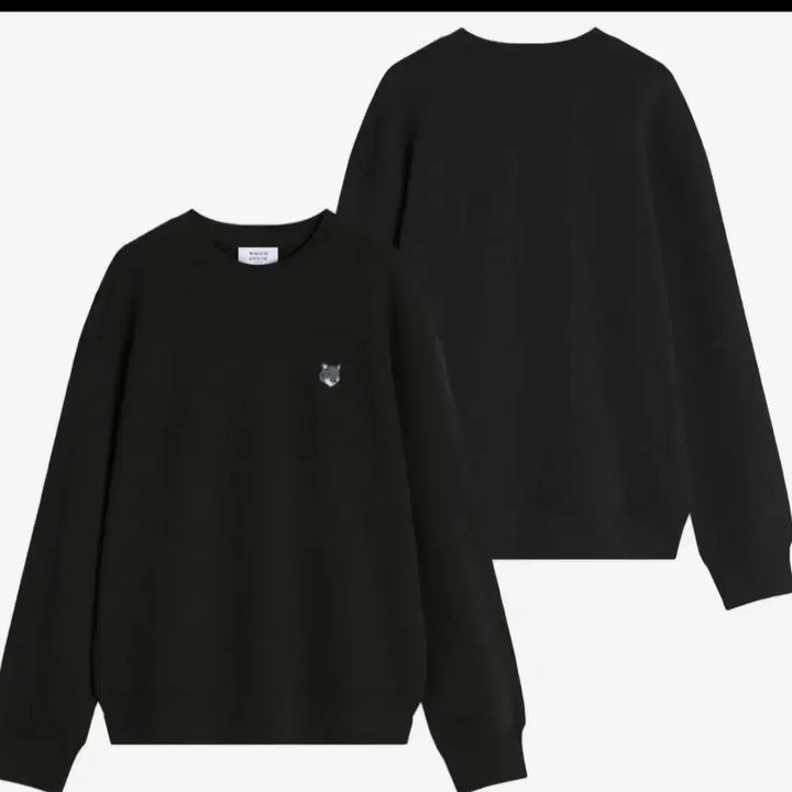 [BUNJANG] Maison Kitsune Fox Head Sweatshirt (Gray/Black) / 메종키츠네 폭스헤드 맨투맨 그레이/블랙