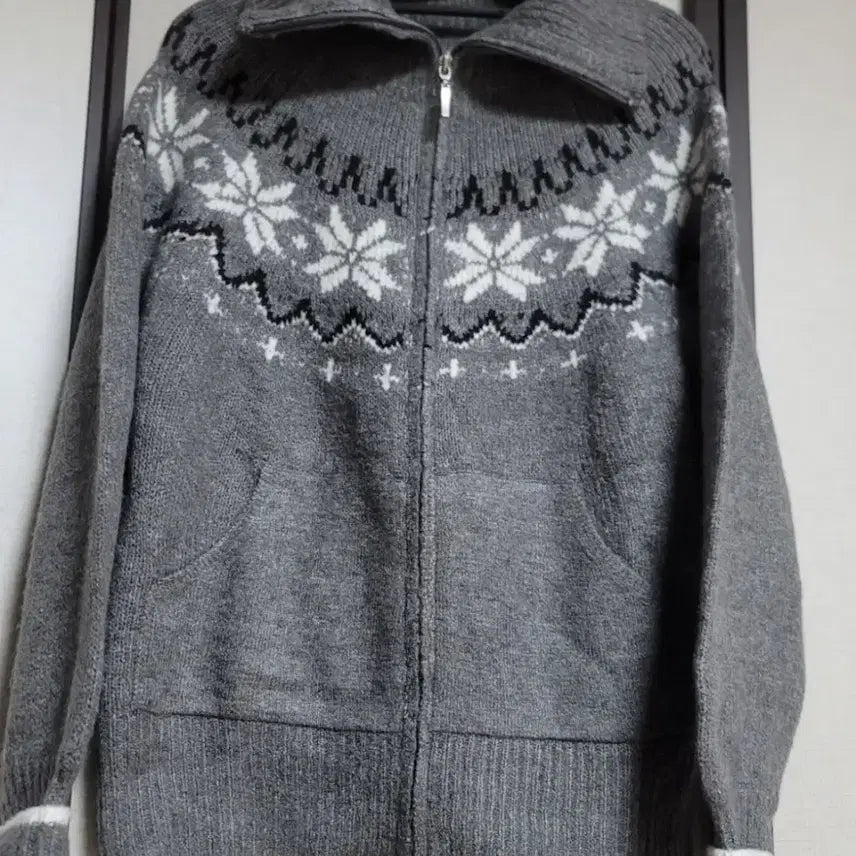 [BUNJANG] Nordic Zip-up Cardigan / 노르딕 집업가디건