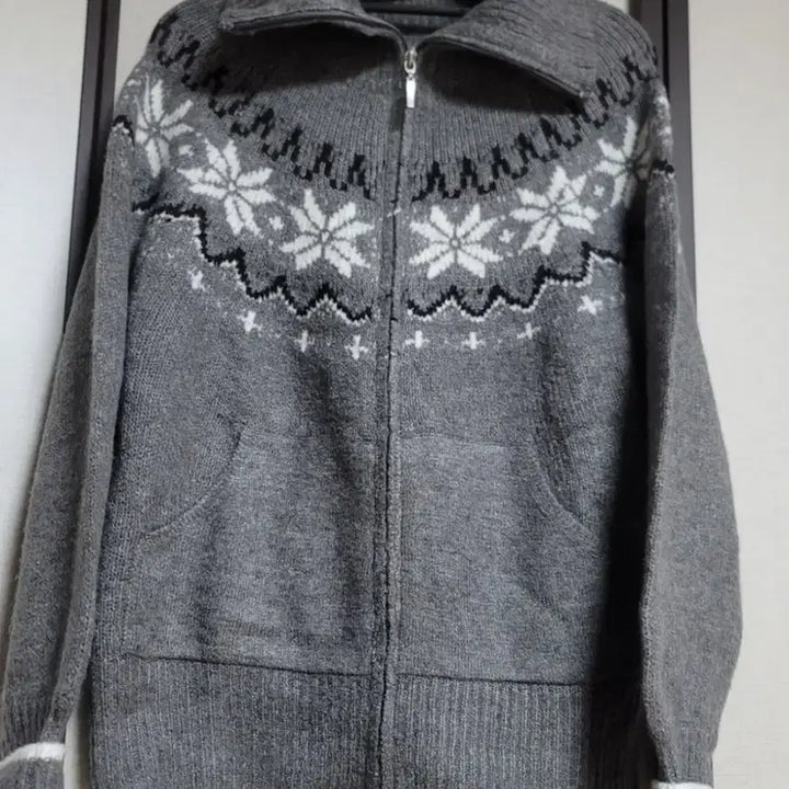 [BUNJANG] Nordic Zip-up Cardigan / 노르딕 집업가디건