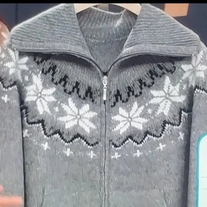 [BUNJANG] Nordic Zip-up Cardigan / 노르딕 집업가디건