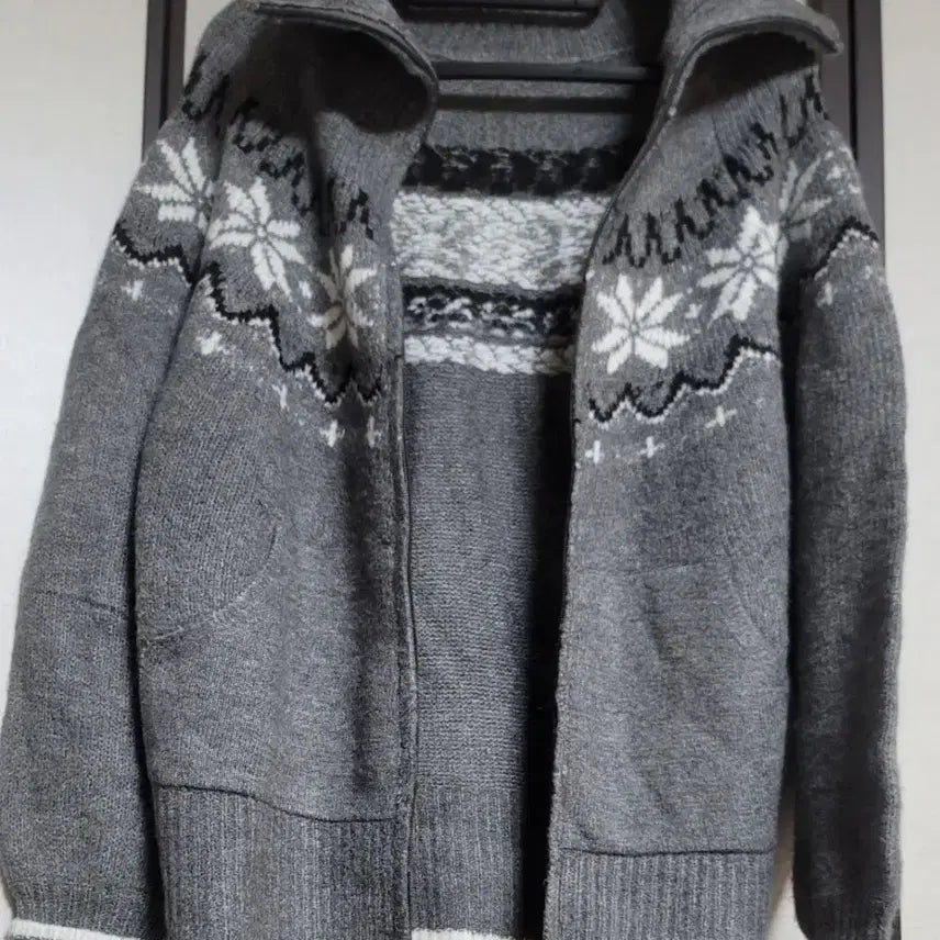 [BUNJANG] Nordic Zip-up Cardigan / 노르딕 집업가디건